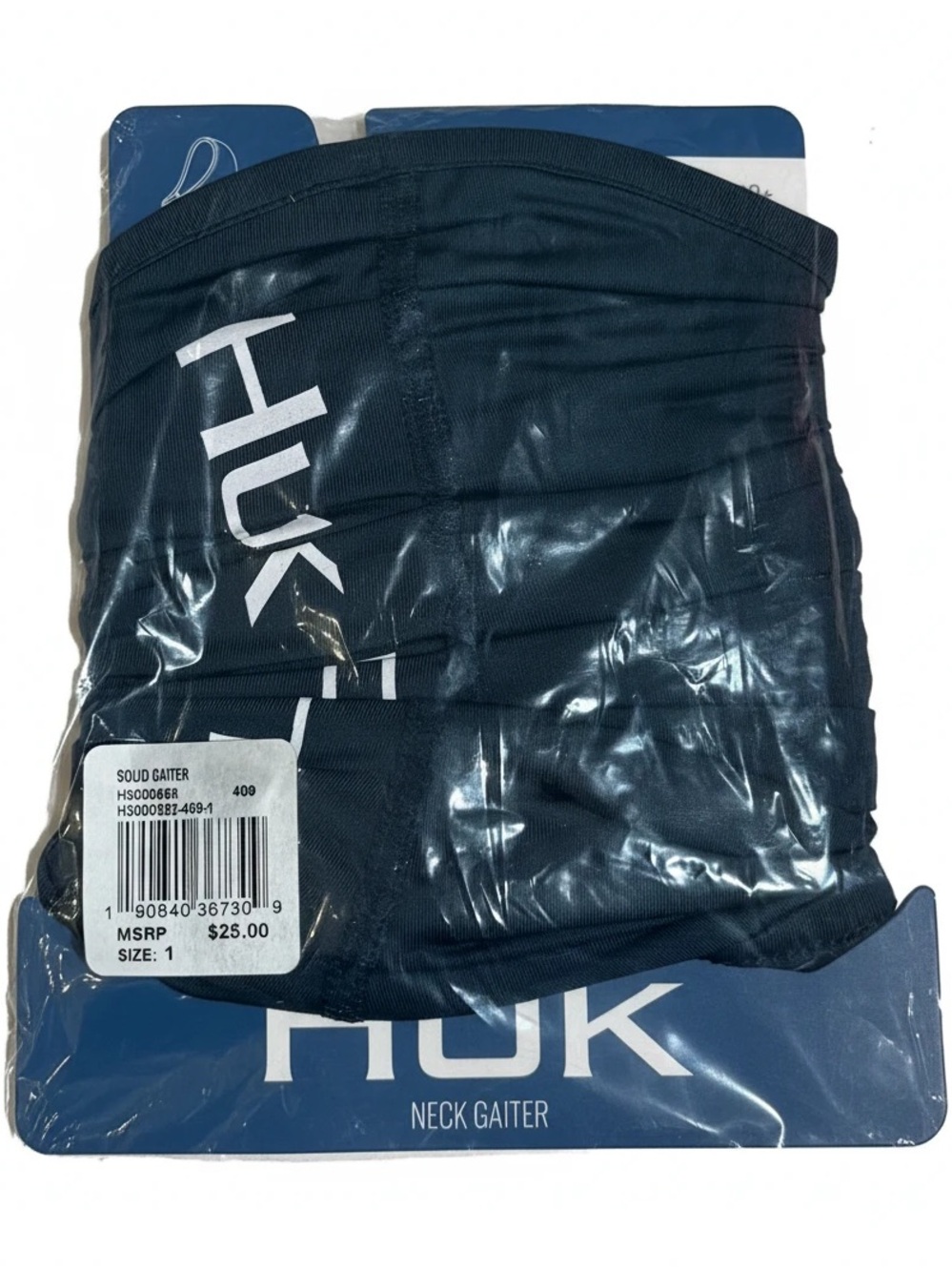 Huk Neck Gaiter - Navy Blue with White Logo